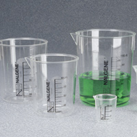 Nalgene POLYMETHYLPENTENE Clear Griffin Low Form Beaker CLICK ITEM FOR SIZES AND PRICING***