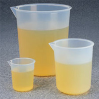 GRIFFIN STYLE POLYPROPYLENE BEAKERS CLICK ITEM FOR SIZES AND PRICING***