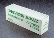 Disposable Culture Tubes Dispense-a-pak CLICK ITEM FOR SIZES AND PRICING***