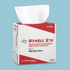 Kimberly Clark WypAll X70 Manufactured Rags in POP-UP Box