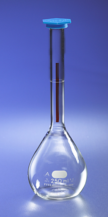 Lifetime Red Volumetric Flasks, TC, Class A, Polyethylene Snap-Cap CLICK ITEM FOR SIZES AND PRICING