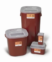 Medical Action Medegen Stackable Sharps Containers - Stackable Sharps Containers 1qt - Polypropylene