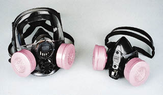 Air Purifying Dual Cartridge Silicone Respirators, North Safety HALF MASK