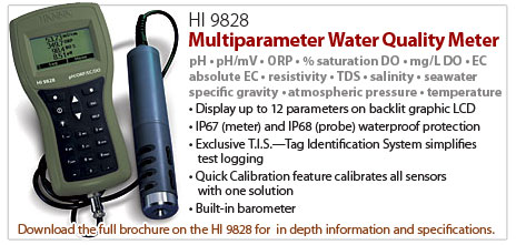 HANNA’s new HI 9828/4MT