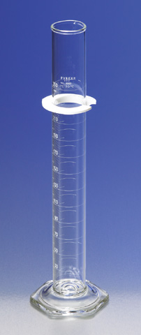 PyrexCLASS B  brand graduated cylinder, single metric scale.CLICK FOR SIZES AND PRICING***