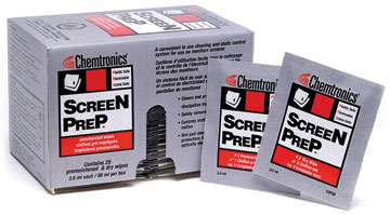 CHEMTRONICS SCREEN PREP PRESATURATED WIPES