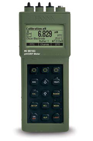 HANNA GRAPHIC LCD PORTABLE METERS with pH and ORP