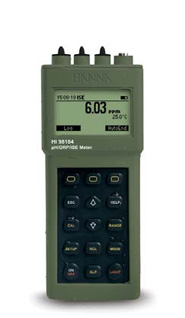 HANNA Graphic LCD Portable Meters with pH, ORP and ISE(2 pt cal), meter only.