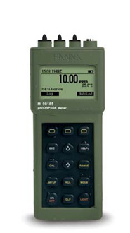 HANNA Graphic LCD Portable Meters with pH, ORP and ISE  (5 pt cal), meter only.