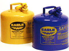 Eagle Blue Metal 5 Gallon Type I Kerosene Safety Can With Funnel