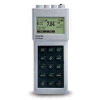 "Portable pH and Temperature Meter with Graphic Display, 230VAC"