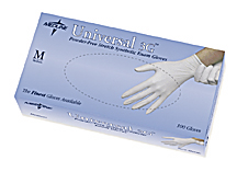 Medline Brand Latex Gloves MEDIUM