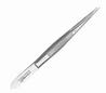 TWEEZERS (STRAIGHT OR CURVED) Stainless steel. Fine point. Length: 114mm (41/2"). ** CLICK ITEM FOR