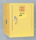 4-Gallon Piggyback Storage Cabinet w/one shelf, 1-door manual close, 17"W x 18"D x 22"H - Yellow Onl